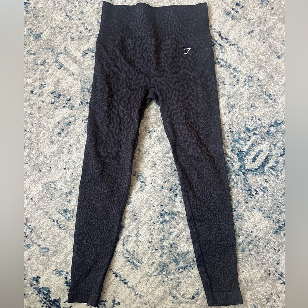 Gymshark Black Animal Patterned Leggings